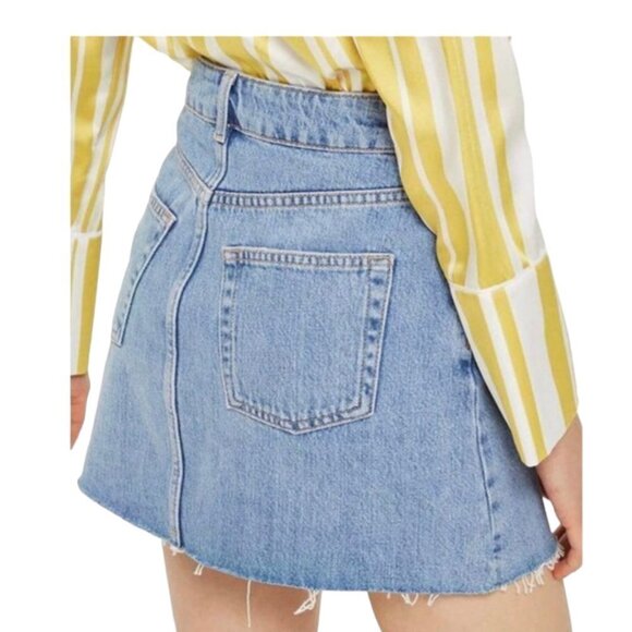 Topshop Moto Jean Skirt - Picture 2 of 6